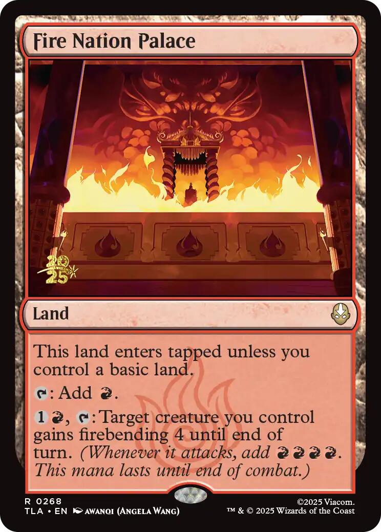 Fire Nation Palace [Avatar: The Last Airbender Prerelease Cards] | Deep Dive Games St. Marys