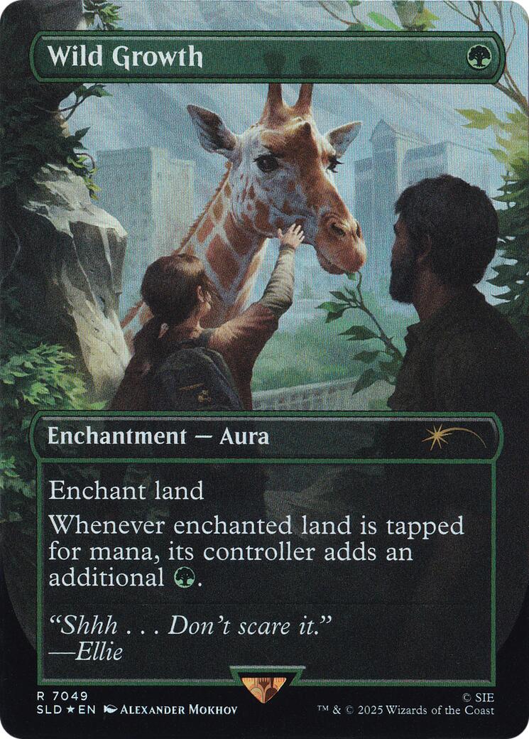 Wild Growth (Rainbow Foil) [Secret Lair Drop Series] | Deep Dive Games St. Marys