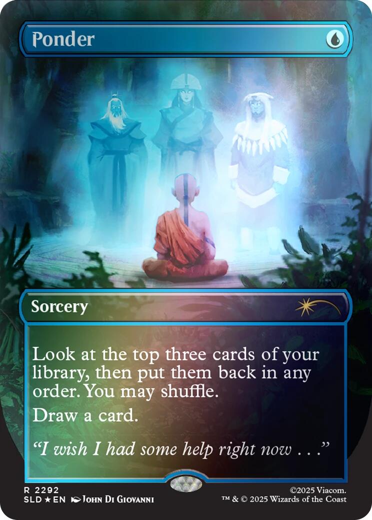 Ponder (2292) (Rainbow Foil) [Secret Lair Drop Series] | Deep Dive Games St. Marys