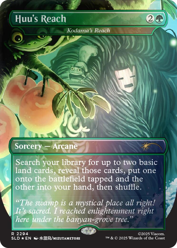 Huu's Reach - Kodama's Reach (Rainbow Foil) [Secret Lair Drop Series] | Deep Dive Games St. Marys