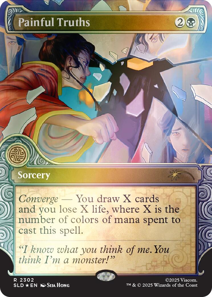 Painful Truths (Rainbow Foil) [Secret Lair Drop Series] | Deep Dive Games St. Marys