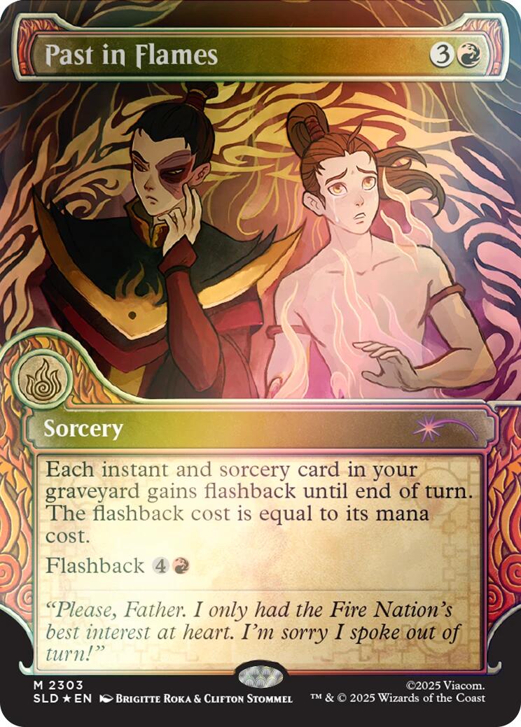 Past in Flames (Rainbow Foil) [Secret Lair Drop Series] | Deep Dive Games St. Marys