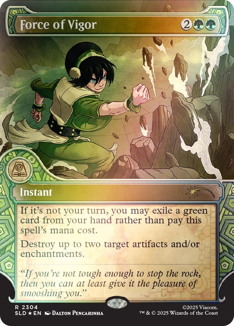 Force of Vigor (Rainbow Foil) [Secret Lair Drop Series] | Deep Dive Games St. Marys