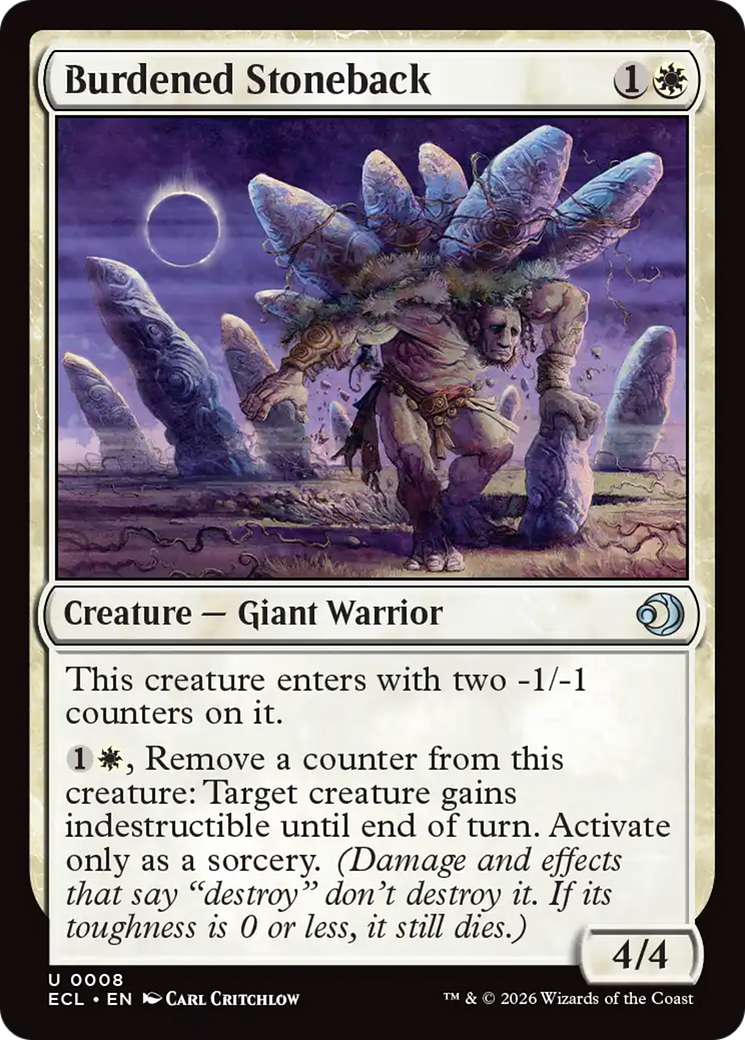 Burdened Stoneback [Lorwyn Eclipsed] | Deep Dive Games St. Marys