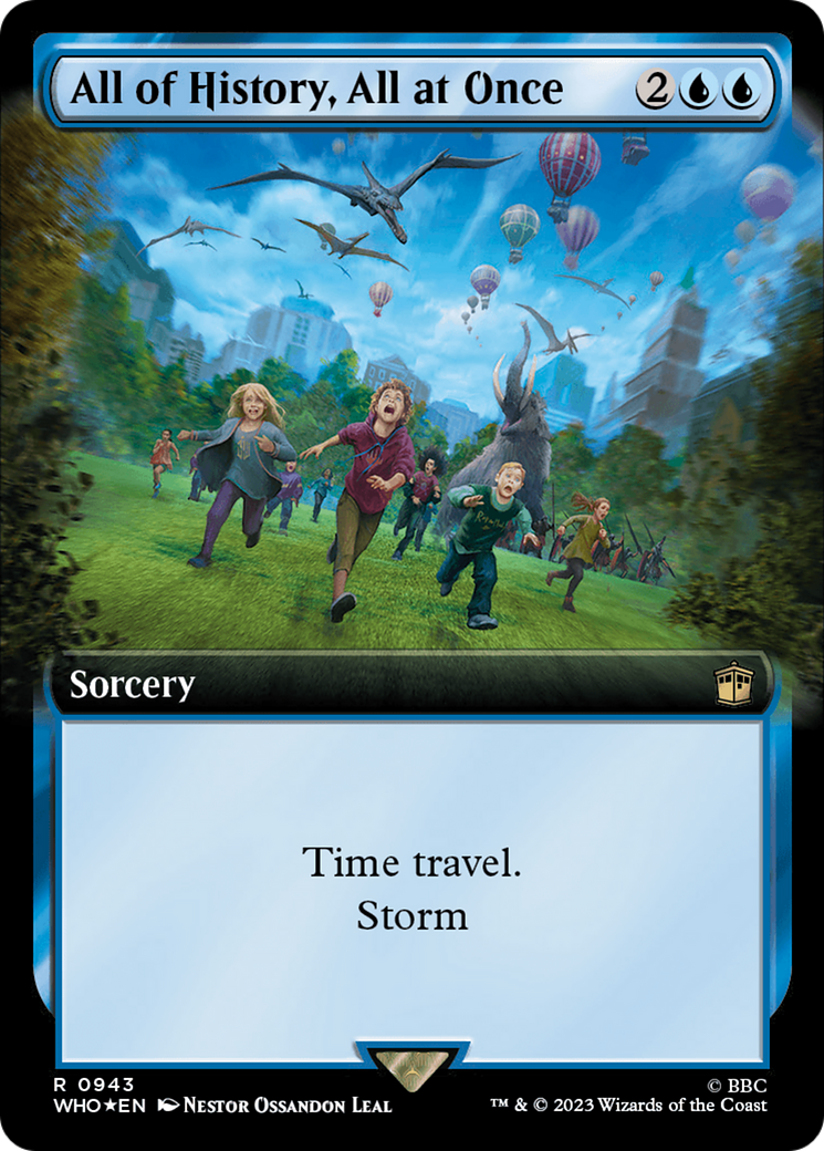 All of History, All at Once (Extended Art) (Surge Foil) [Doctor Who] | Deep Dive Games St. Marys