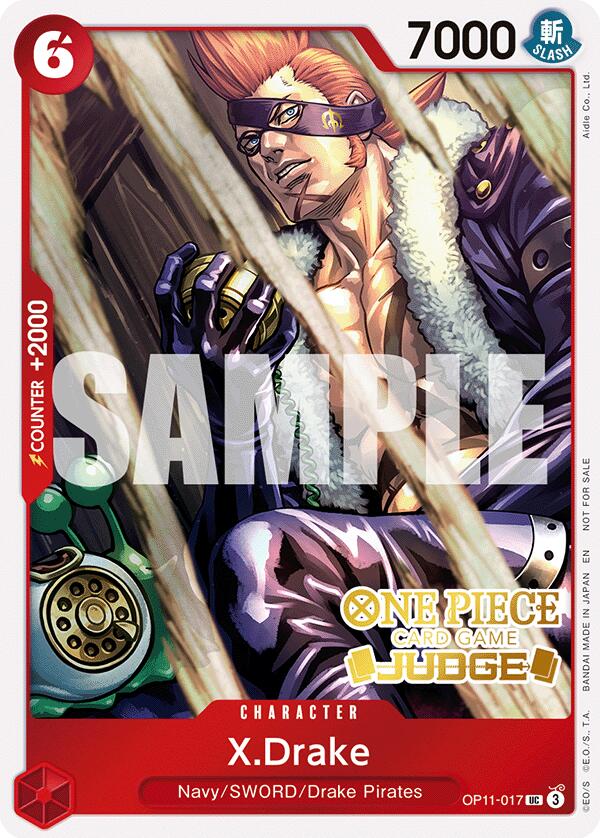 X.Drake (Judge Pack Vol. 7) [One Piece Promotion Cards] | Deep Dive Games St. Marys