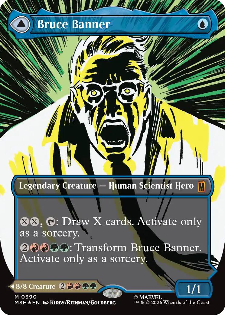 Bruce Banner (Borderless) (0390) [Marvel Super Heroes] | Deep Dive Games St. Marys