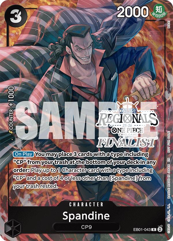 Spandine (Online Regional Finalist Card Set 2025 Vol.1) [One Piece Promotion Cards] | Deep Dive Games St. Marys