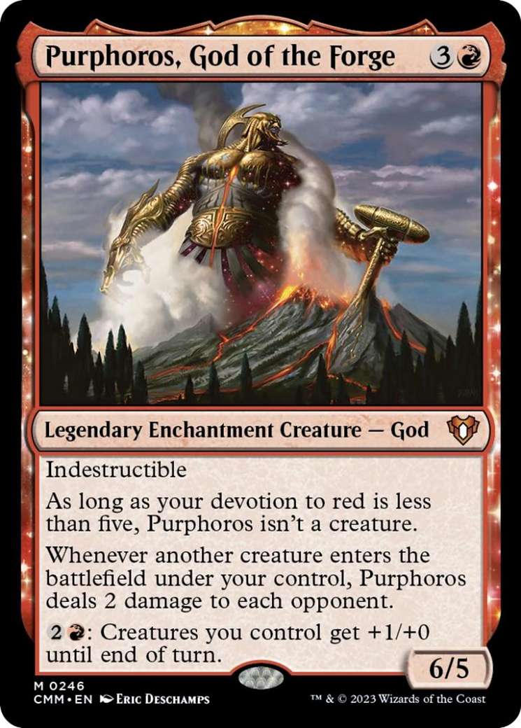 Purphoros, God of the Forge [Commander Masters] | Deep Dive Games St. Marys