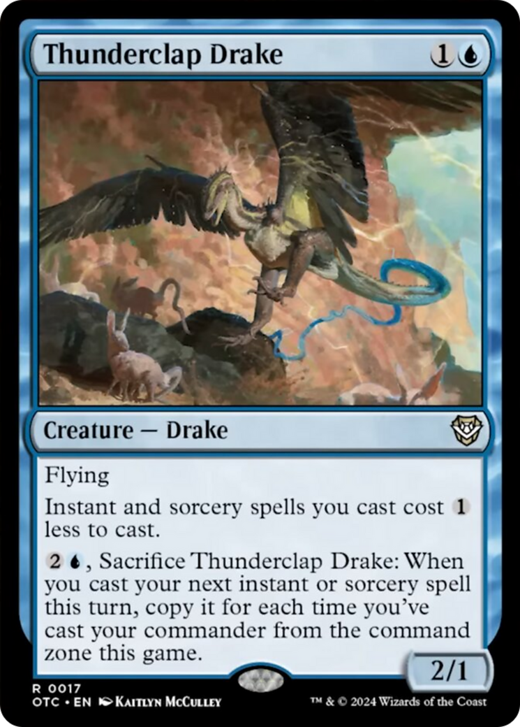 Thunderclap Drake [Outlaws of Thunder Junction Commander] | Deep Dive Games St. Marys