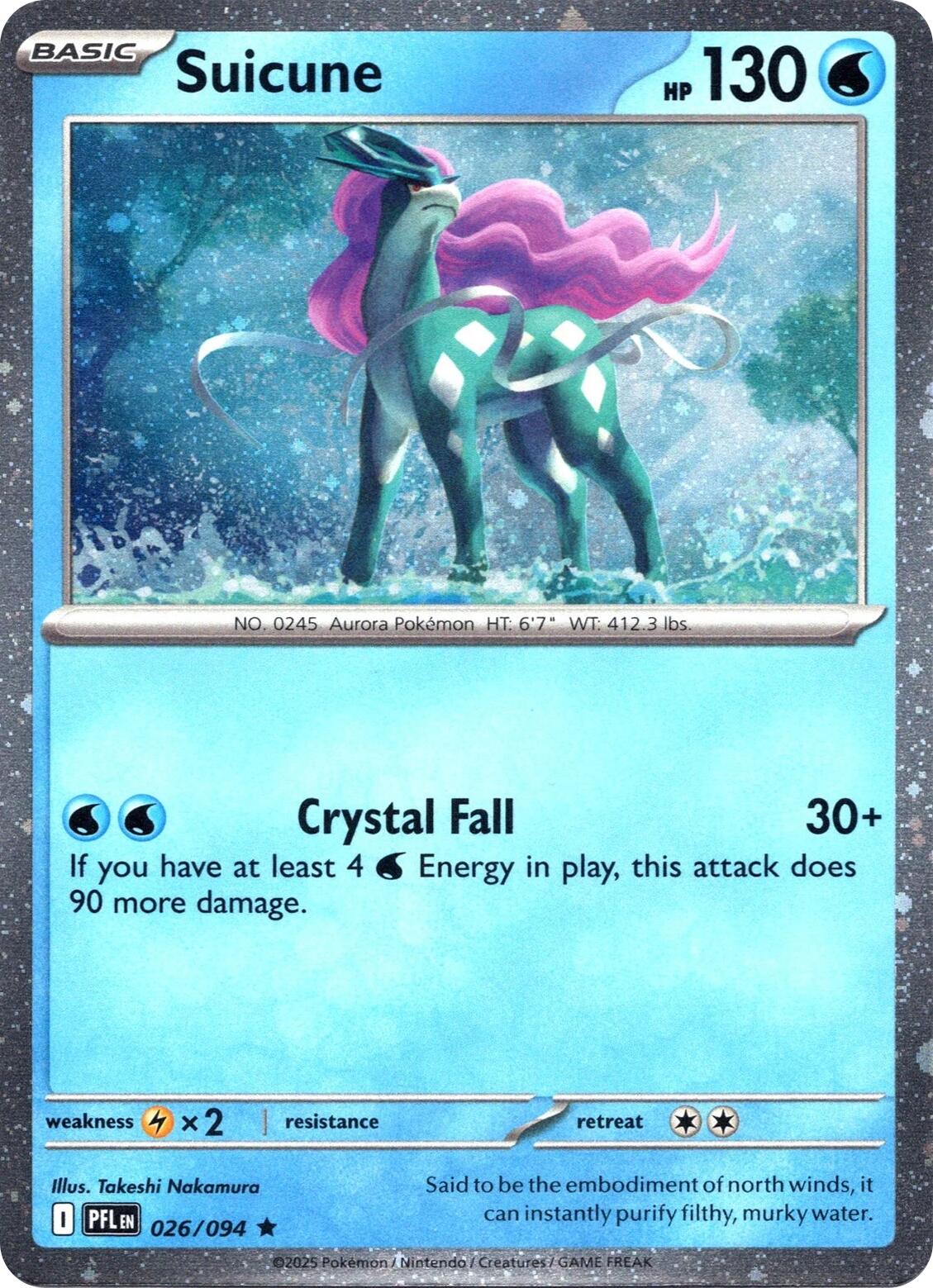 Suicune (026/094) (Cosmos Holo) [Miscellaneous Cards] | Deep Dive Games St. Marys