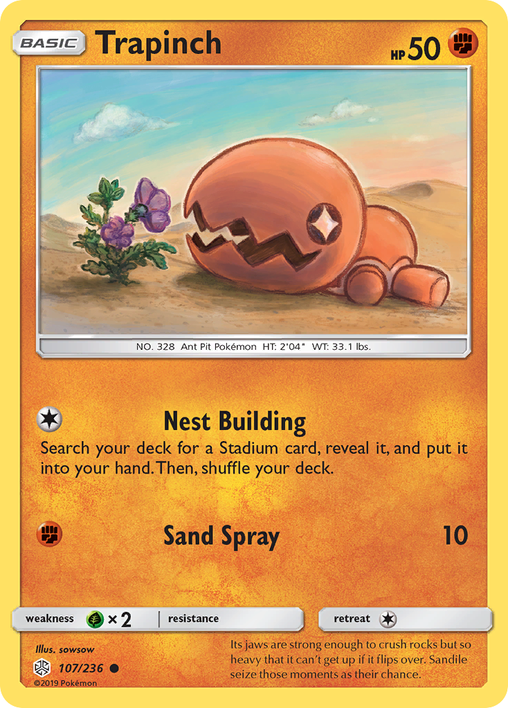 Trapinch (107/236) [Sun & Moon: Cosmic Eclipse] | Deep Dive Games St. Marys