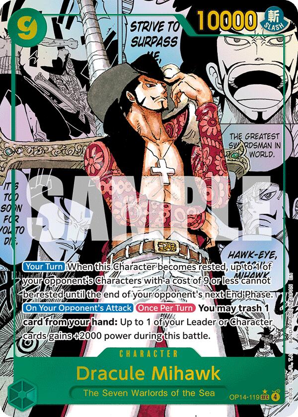 Dracule Mihawk (Manga) [The Azure Sea's Seven] | Deep Dive Games St. Marys