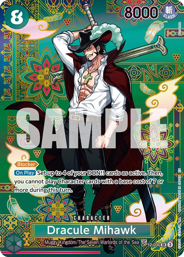 Dracule Mihawk (OP12-030) (SP) [The Azure Sea's Seven] | Deep Dive Games St. Marys