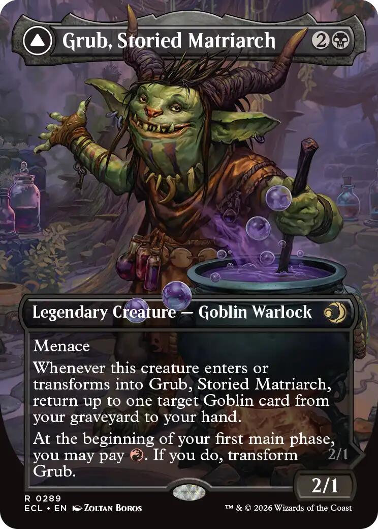 Grub, Storied Matriarch (Borderless) [Lorwyn Eclipsed] | Deep Dive Games St. Marys