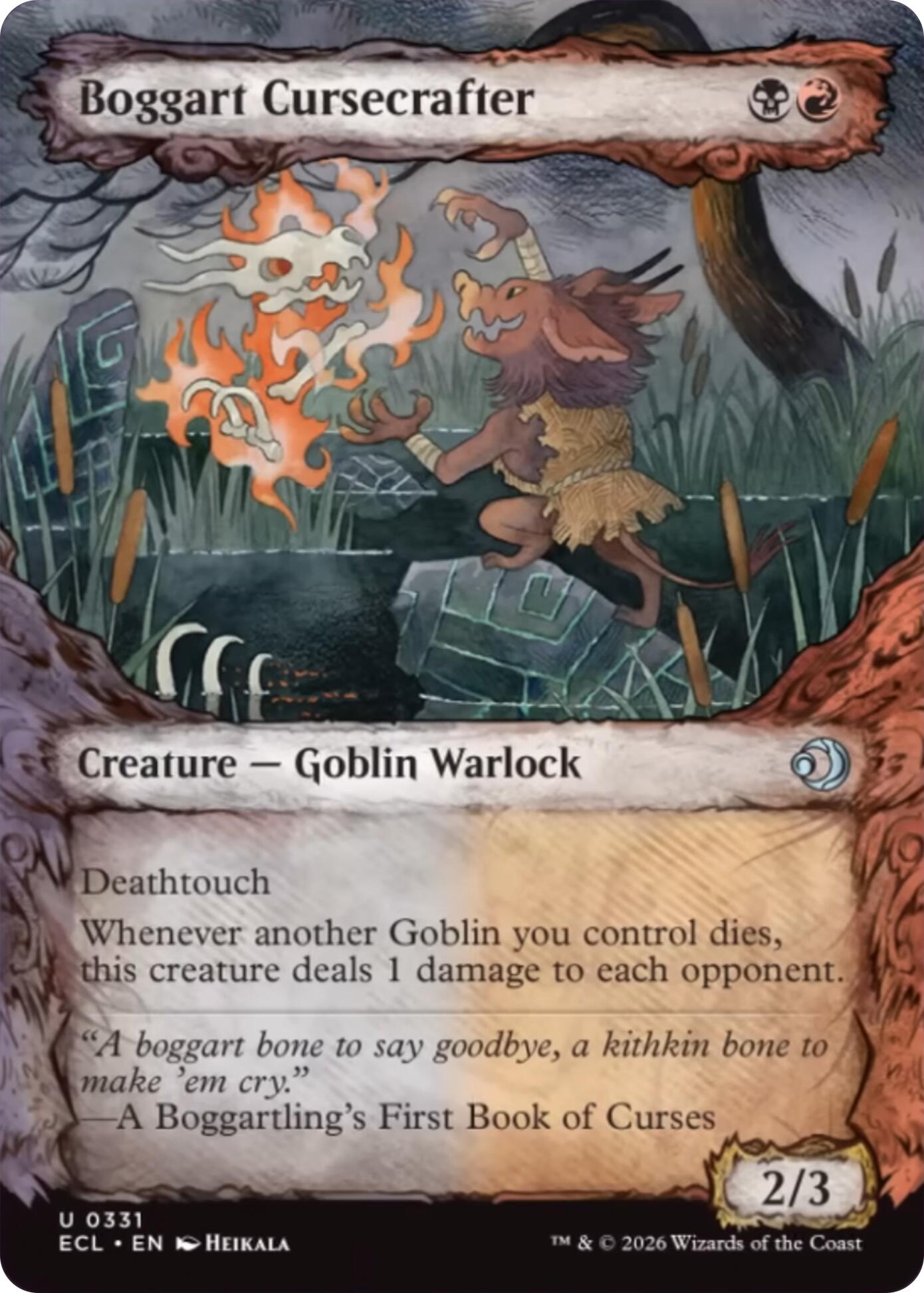 Boggart Cursecrafter (Showcase) [Lorwyn Eclipsed] | Deep Dive Games St. Marys