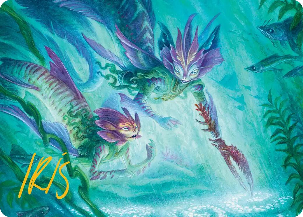 Silvergill Mentor Art Card (Gold-Stamped Signature) [Lorwyn Eclipsed Art Series] | Deep Dive Games St. Marys