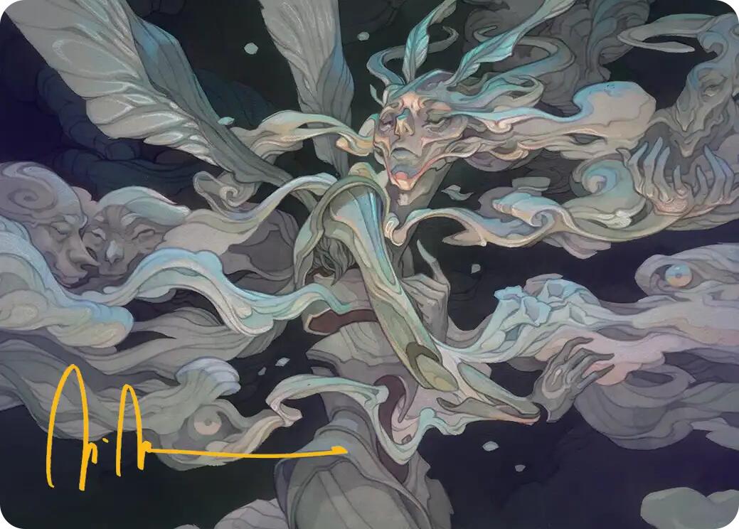 Temporal Cleansing Art Card (Gold-Stamped Signature) [Lorwyn Eclipsed Art Series] | Deep Dive Games St. Marys