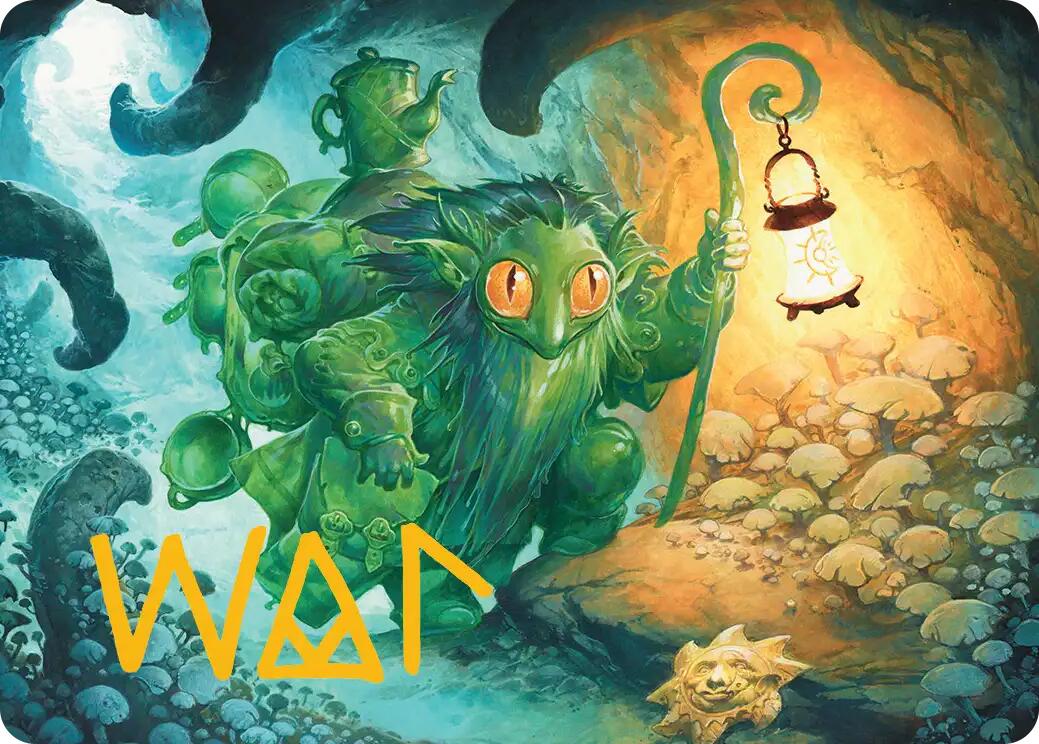 Mutable Explorer Art Card (21/54) (Gold-Stamped Signature) [Lorwyn Eclipsed Art Series] | Deep Dive Games St. Marys