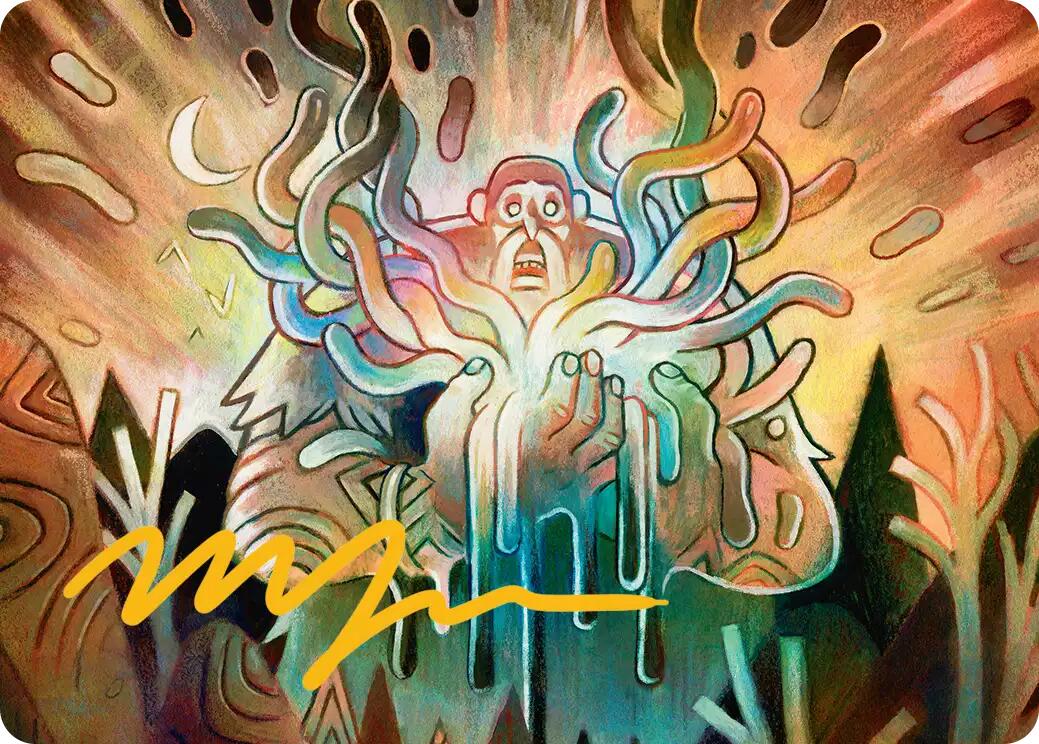 Aurora Awakener Art Card (40/54) (Gold-Stamped Signature) [Lorwyn Eclipsed Art Series] | Deep Dive Games St. Marys