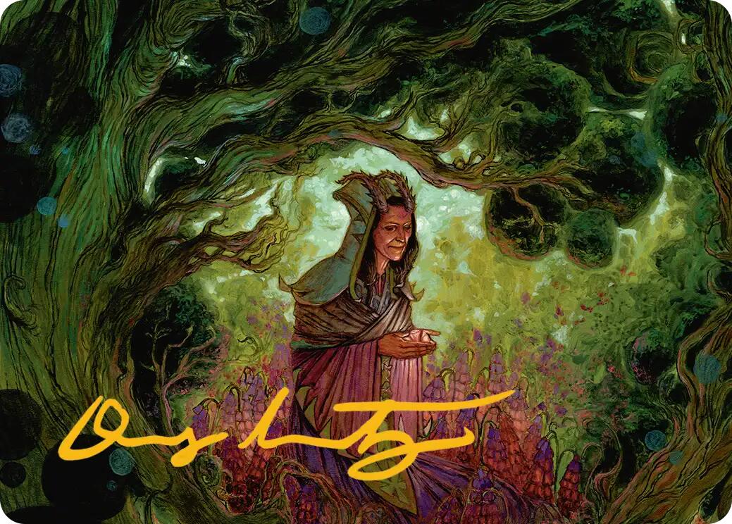 Bloom Tender Art Card (Gold-Stamped Signature) [Lorwyn Eclipsed Art Series] | Deep Dive Games St. Marys