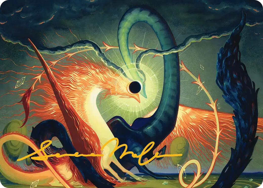 Celestial Reunion Art Card (42/54) (Gold-Stamped Signature) [Lorwyn Eclipsed Art Series] | Deep Dive Games St. Marys