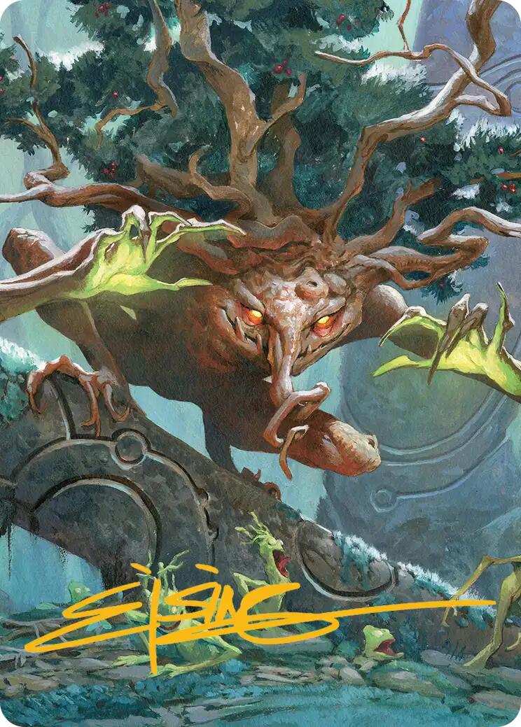 Ferrafor, Young Yew Art Card (Gold-Stamped Signature) [Lorwyn Eclipsed Art Series] | Deep Dive Games St. Marys