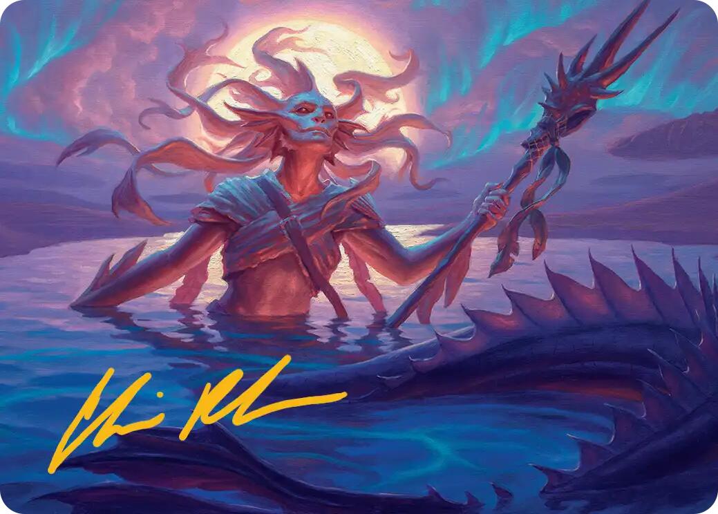 Eclipsed Merrow Art Card (Gold-Stamped Signature) [Lorwyn Eclipsed Art Series] | Deep Dive Games St. Marys