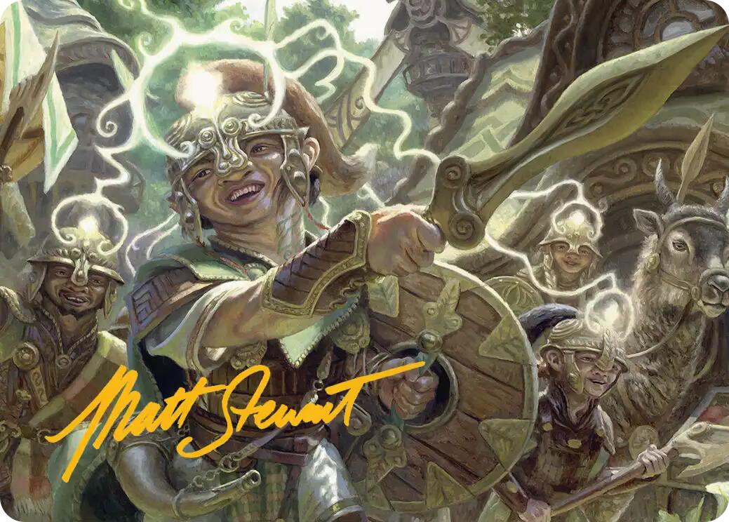 Thoughtweft Lieutenant Art Card (Gold-Stamped Signature) [Lorwyn Eclipsed Art Series] | Deep Dive Games St. Marys