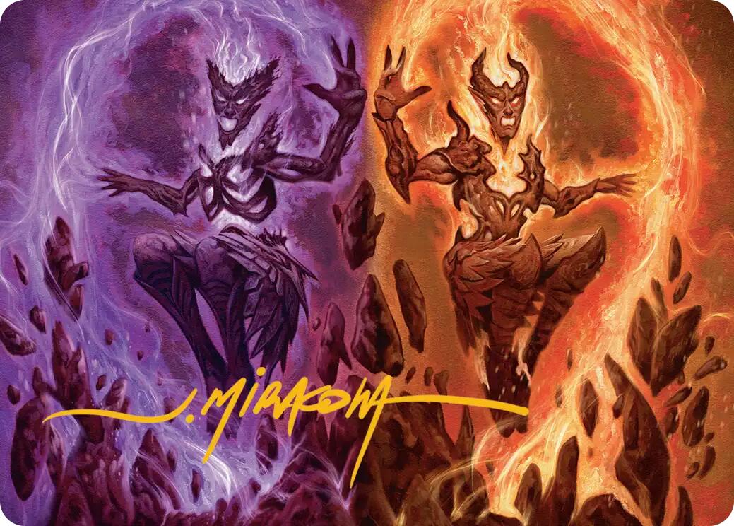 Fire Covenant Art Card (Gold-Stamped Signature) [Lorwyn Eclipsed Art Series] | Deep Dive Games St. Marys