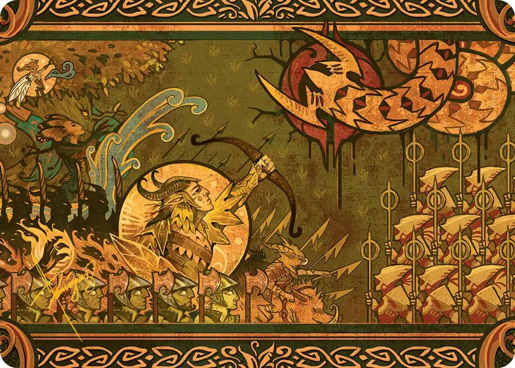 Chronicle of Victory Art Card (Gold-Stamped Signature) [Lorwyn Eclipsed Art Series] | Deep Dive Games St. Marys