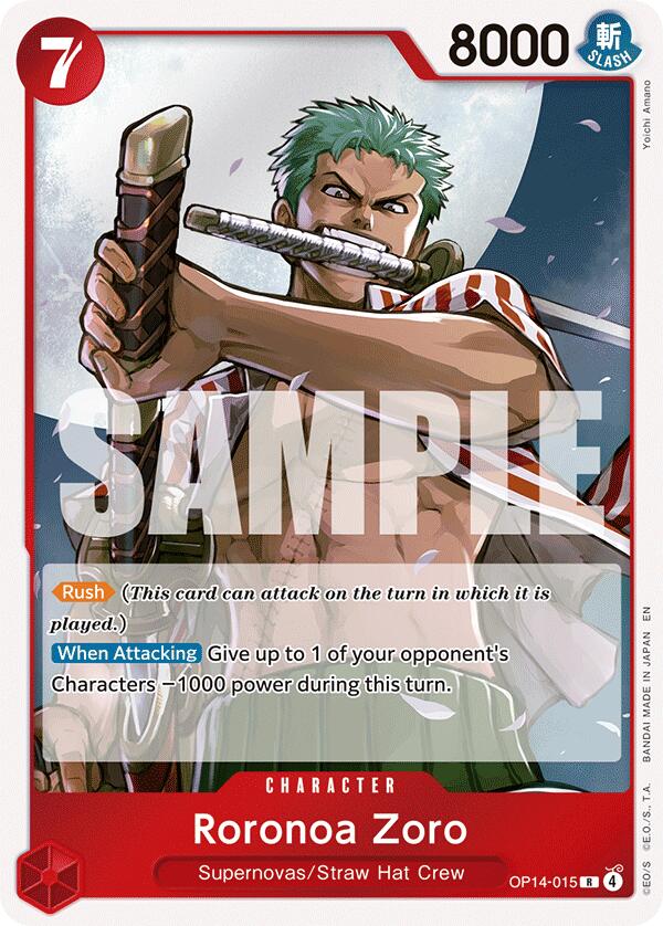 Roronoa Zoro (OP14-015) [The Azure Sea's Seven] | Deep Dive Games St. Marys