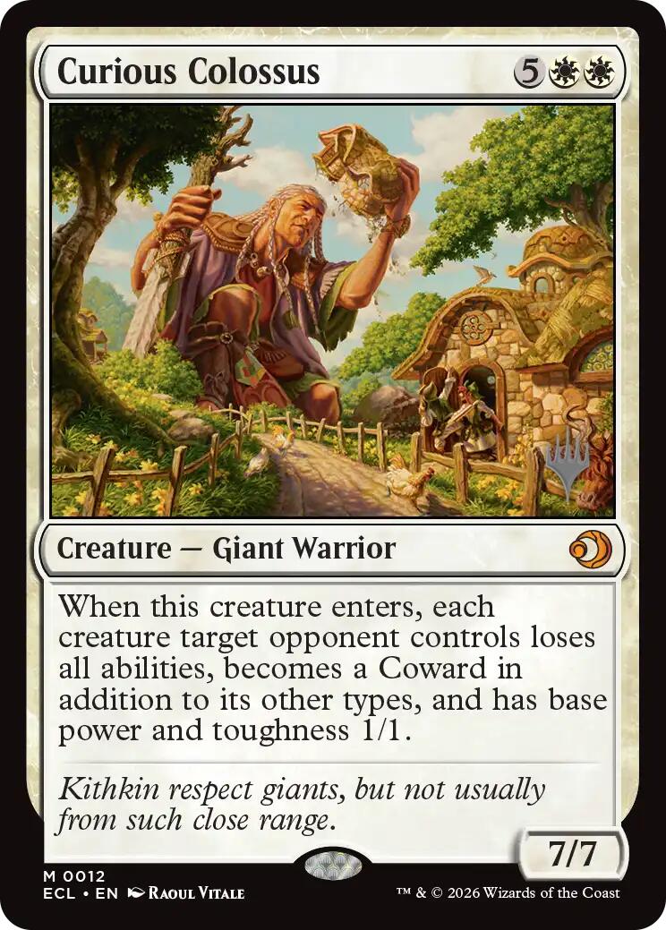 Curious Colossus [Lorwyn Eclipsed Promos] | Deep Dive Games St. Marys