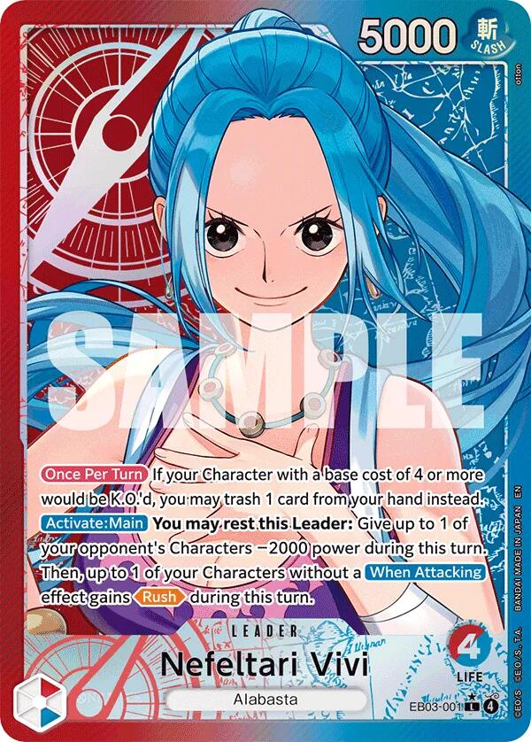 Nefeltari Vivi - 001 (Alternate Art) [Extra Booster: One Piece Heroines Edition] | Deep Dive Games St. Marys