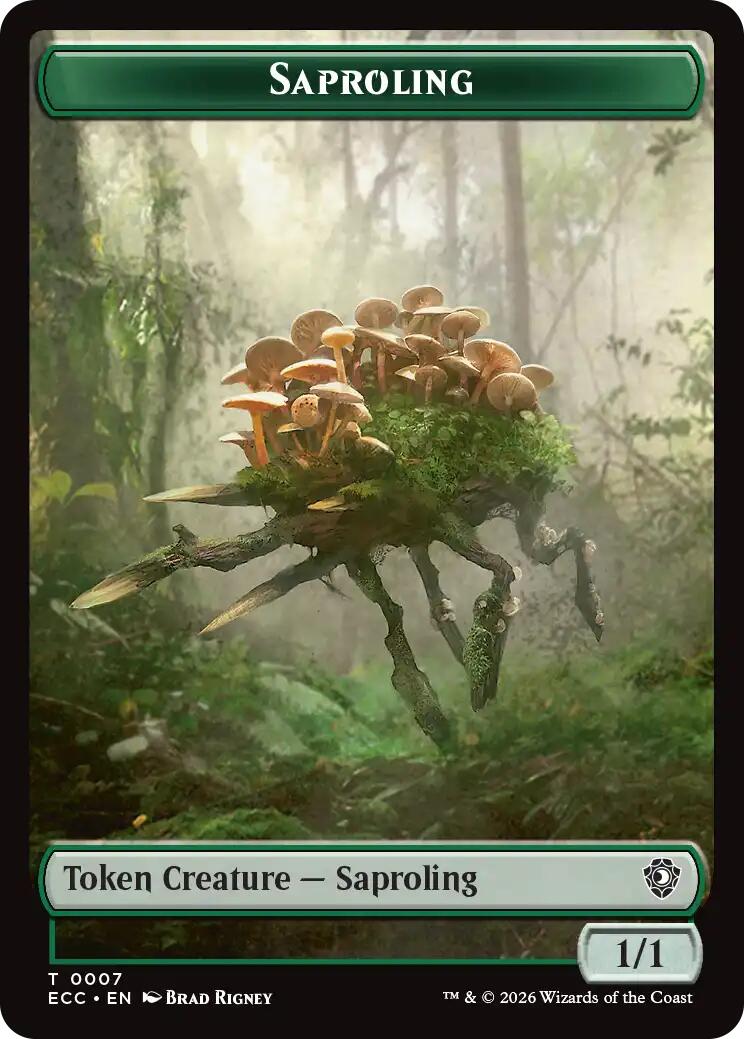 Saproling // Scarecrow Double-Sided Token [Lorwyn Eclipsed Tokens] | Deep Dive Games St. Marys