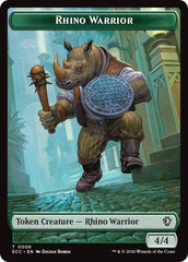 Rhino Warrior // Elemental (0010) Double-Sided Token [Lorwyn Eclipsed Tokens] | Deep Dive Games St. Marys