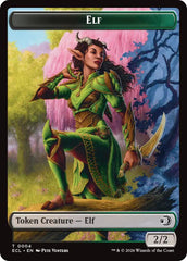 Elf // Kithkin (0007) Double-Sided Token [Lorwyn Eclipsed Tokens] | Deep Dive Games St. Marys