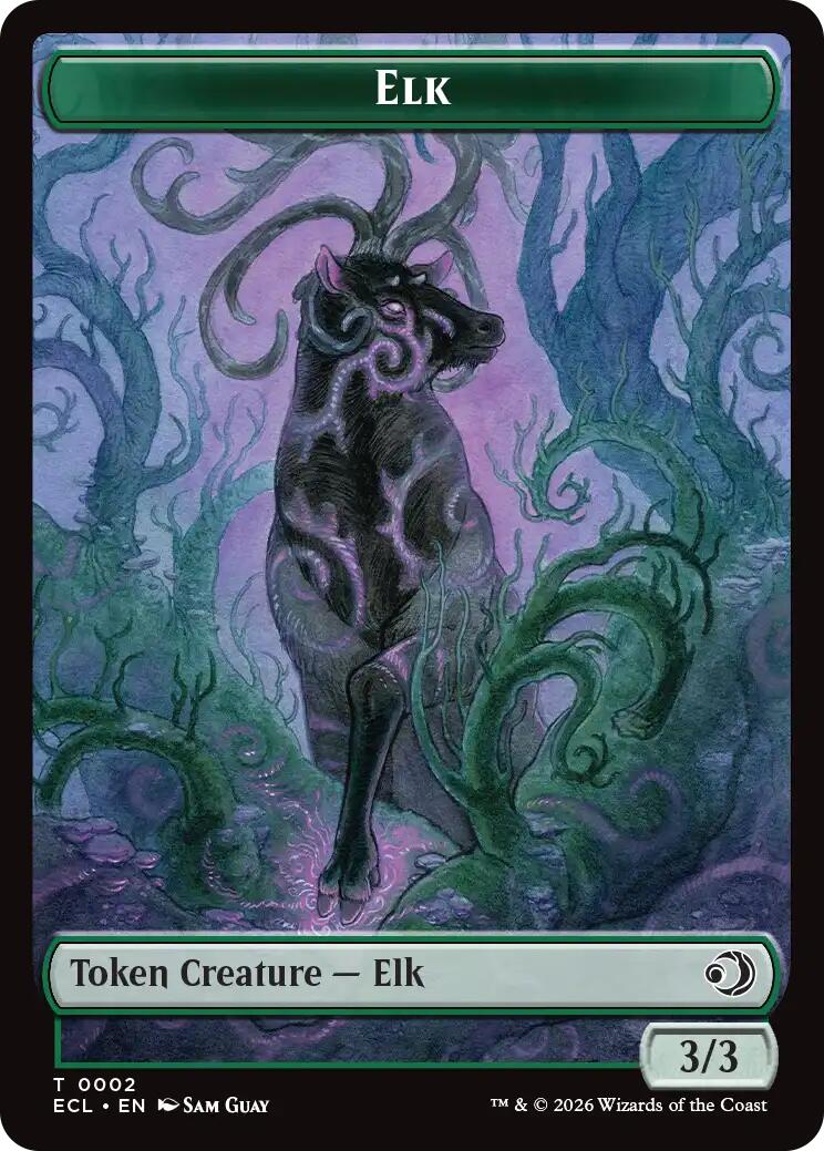 Elk // Mutavault Double-Sided Token [Lorwyn Eclipsed Tokens] | Deep Dive Games St. Marys