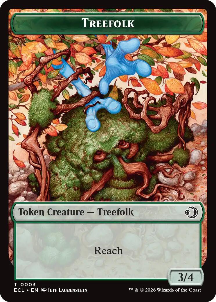 Treefolk // Goblin Double-Sided Token [Lorwyn Eclipsed Tokens] | Deep Dive Games St. Marys