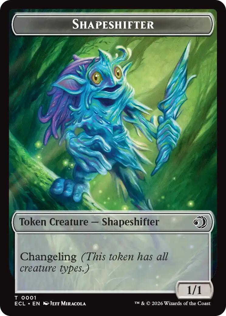 Shapeshifter // Merfolk Double-Sided Token [Lorwyn Eclipsed Tokens] | Deep Dive Games St. Marys