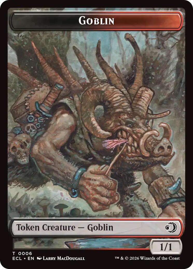 Faerie // Goblin Double-Sided Token [Lorwyn Eclipsed Tokens] | Deep Dive Games St. Marys