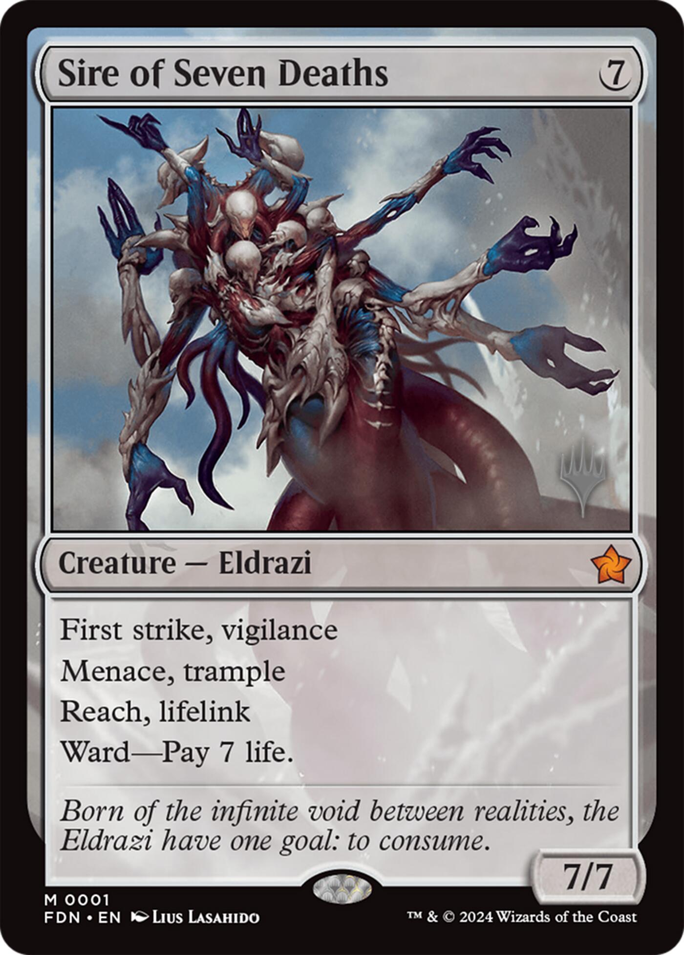 Sire of Seven Deaths [Lorwyn Eclipsed Promos] | Deep Dive Games St. Marys