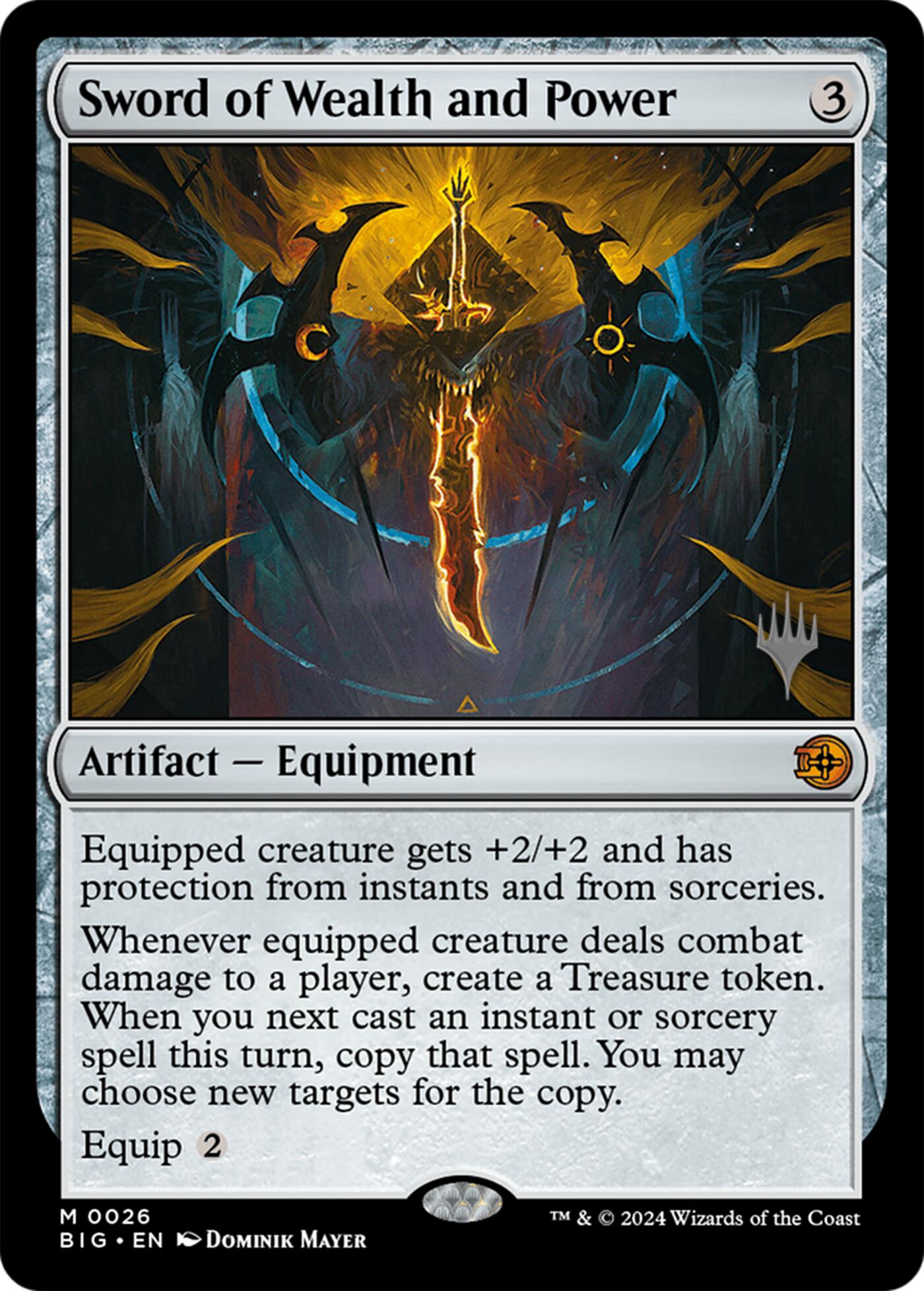 Sword of Wealth and Power [Lorwyn Eclipsed Promos] | Deep Dive Games St. Marys