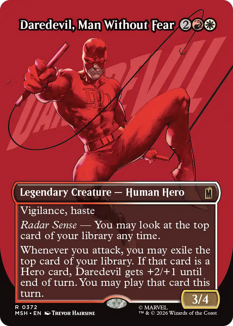 Daredevil, Man Without Fear (Borderless) (0372) [Marvel Super Heroes] | Deep Dive Games St. Marys