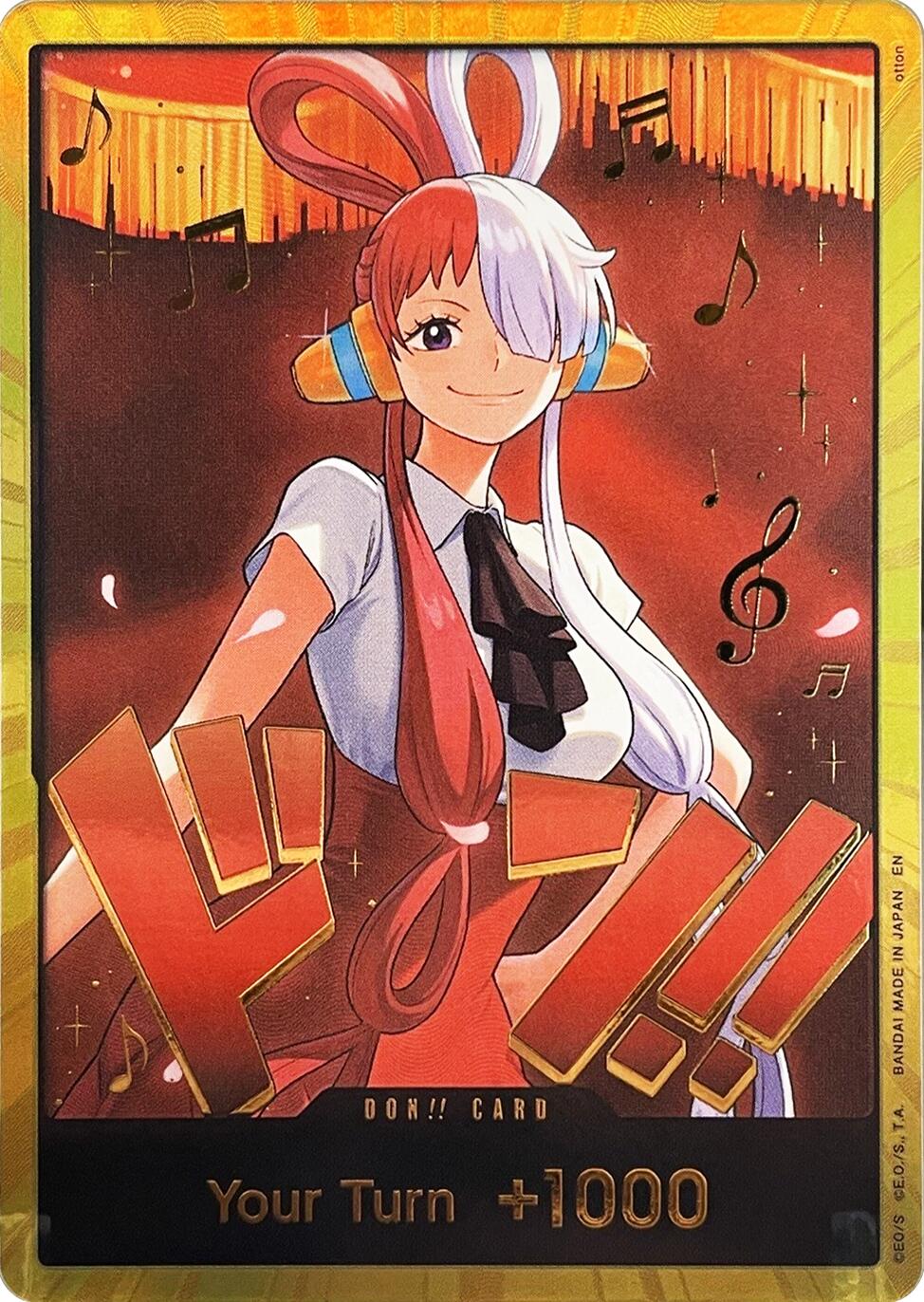DON!! Card (Uta) (Gold) [Extra Booster: One Piece Heroines Edition] | Deep Dive Games St. Marys