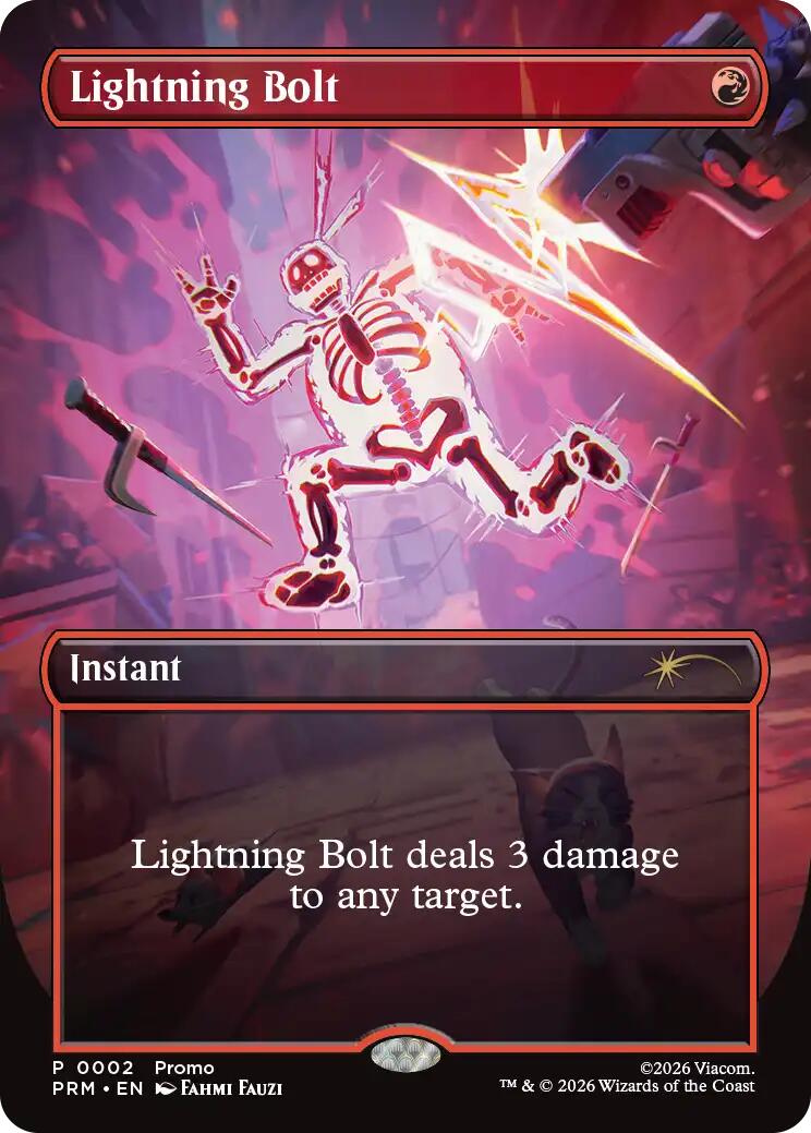 Lightning Bolt (Borderless) [Wizards Play Network 2026] | Deep Dive Games St. Marys