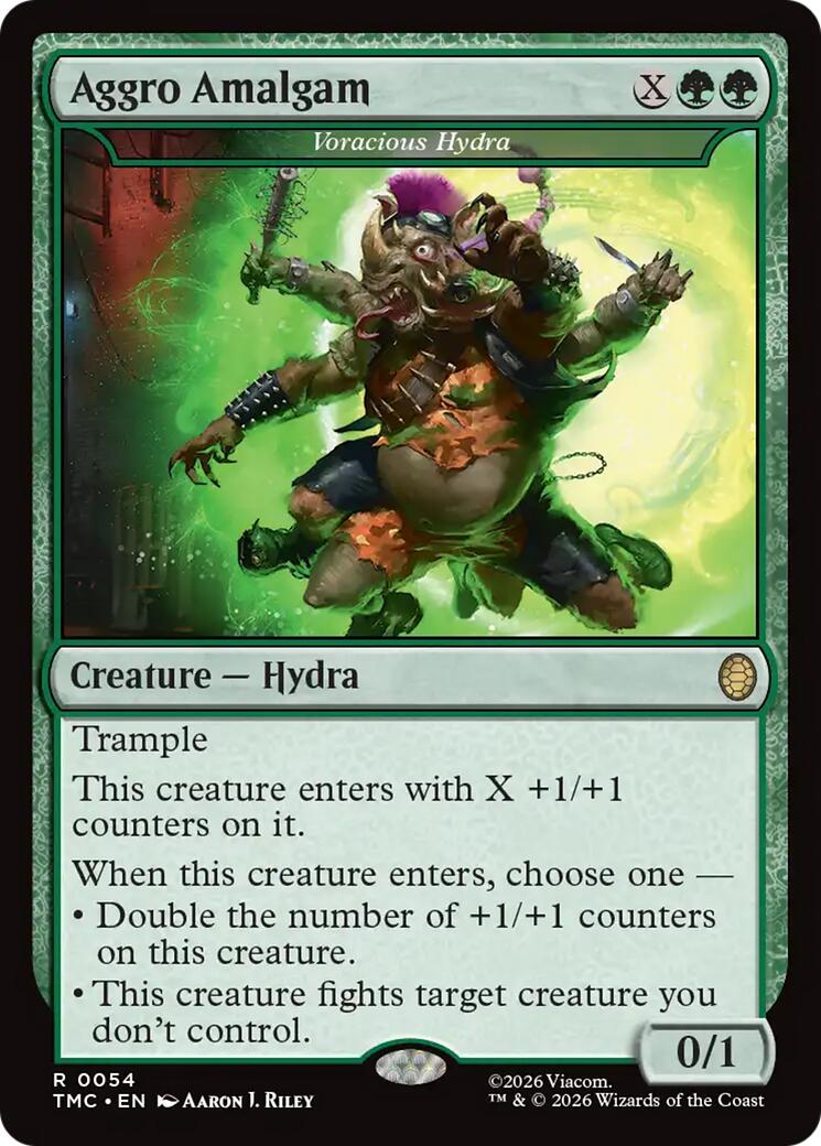 Aggro Amalgam - Voracious Hydra [Teenage Mutant Ninja Turtles Commander] | Deep Dive Games St. Marys