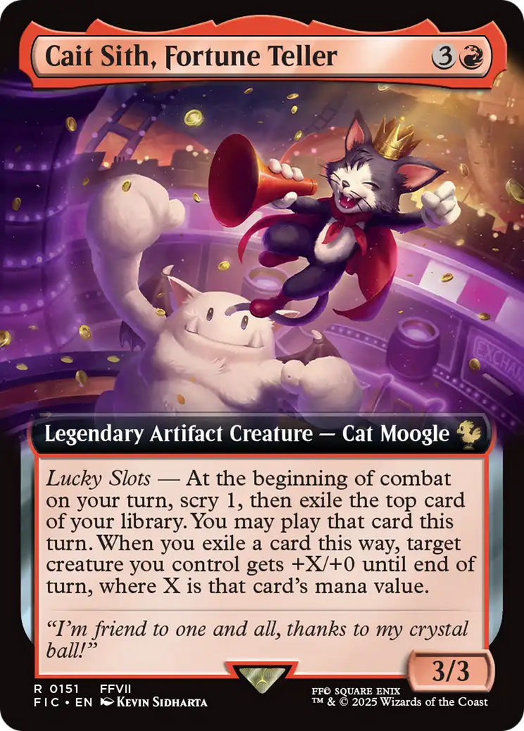 Cait Sith, Fortune Teller (Extended Art) [FINAL FANTASY Commander] | Deep Dive Games St. Marys