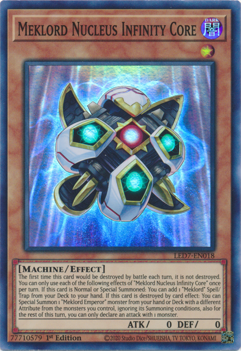 Meklord Nucleus Infinity Core [LED7-EN018] Super Rare | Deep Dive Games St. Marys