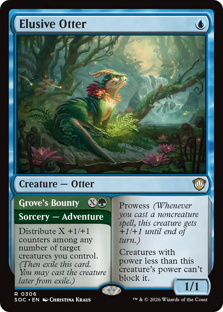 Elusive Otter [Secrets of Strixhaven Commander] | Deep Dive Games St. Marys
